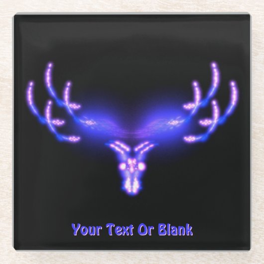 Dessous-de-verre En Verre Antlers électriques (Devant)