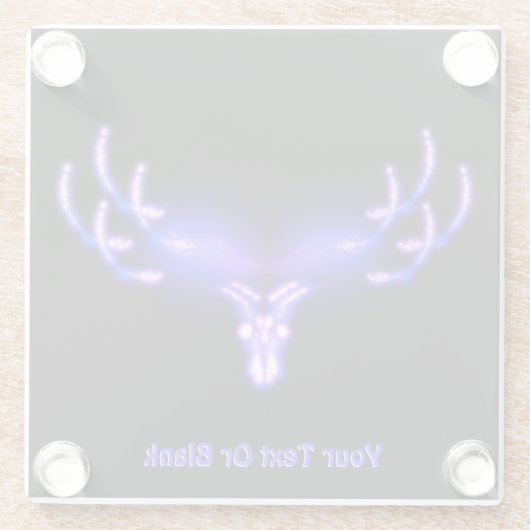 Dessous-de-verre En Verre Antlers électriques (Dos)