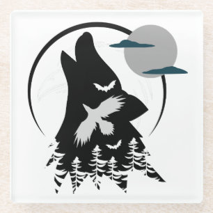 Dessous-de-verre En Verre Appel de wild.w