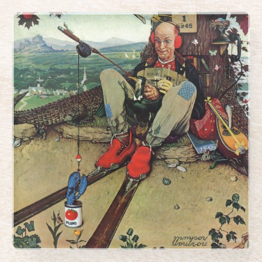 Dessous-de-verre En Verre April Fool, 1945 (Devant)