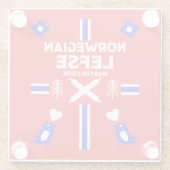 Dessous-de-verre En Verre Apron norvégien de gauche (Dos)