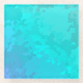 Dessous-de-verre En Verre Aqua Ombre (Devant)