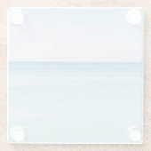 Dessous-de-verre En Verre Aqua Turquoise Lavender Ocean Waves Plage tropical (Dos)