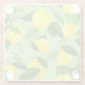 Dessous-de-verre En Verre Aquarelle Citron 3 (Dos)