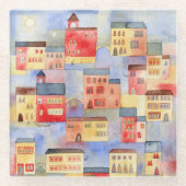 Dessous-de-verre En Verre Aquarelle de Venise (Devant)