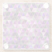 Dessous-de-verre En Verre Aquarelle Isométrique avec or et marbre Galaxy (Dos)