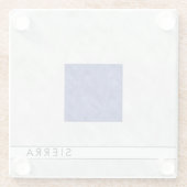 Dessous-de-verre En Verre Aquarelle Signal nautique Pavillon maritime (Dos)