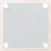 Dessous-de-verre En Verre Arabesque Bliss : Magie Mandala orientale (Dos)