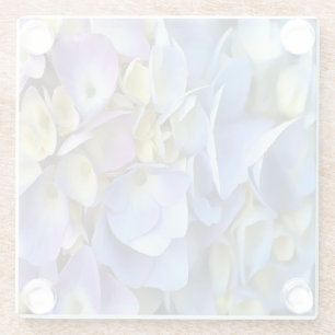 Dessous-de-verre En Verre Arbuste bleu Hydrangea Arbuste Artistique Bossom