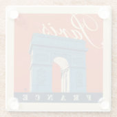 Dessous-de-verre En Verre Arc de Triomphe | Paris, France (Dos)