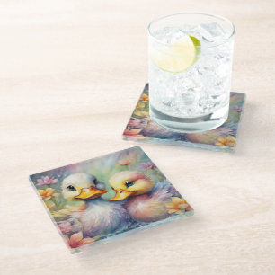 Dessous-de-verre En Verre Arc-en-ciel Canard 1