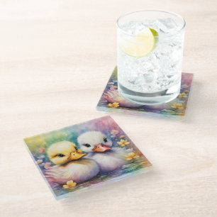 Dessous-de-verre En Verre Arc-en-ciel Canard 2