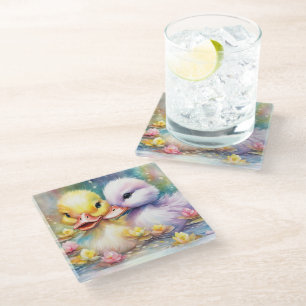 Dessous-de-verre En Verre Arc-en-ciel Canard 4