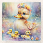 Dessous-de-verre En Verre Arc-en-ciel Canard 5 (Devant)