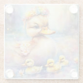 Dessous-de-verre En Verre Arc-en-ciel Canard 5 (Dos)