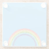 Dessous-de-verre En Verre Arc en ciel et ciel bleu (Dos)
