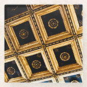 Dessous-de-verre En Verre Architecture Black Gold (Devant)