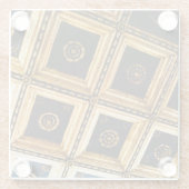 Dessous-de-verre En Verre Architecture Black Gold (Dos)