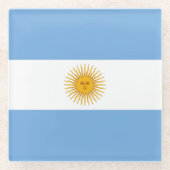 Dessous-de-verre En Verre Argentina flag (Devant)