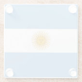 Dessous-de-verre En Verre Argentina flag (Dos)