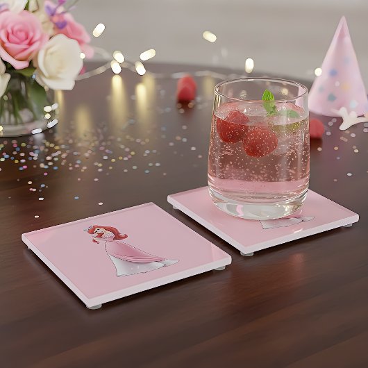 Dessous-de-verre En Verre Ariel Glass Coaster