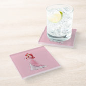 Dessous-de-verre En Verre Ariel Glass Coaster (Incliné)