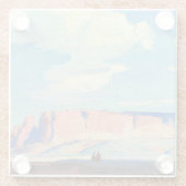 Dessous-de-verre En Verre Arizona Clouds par Edgar Payne (Dos)