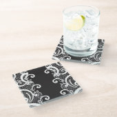 Dessous-de-verre En Verre Arrière - plan 1 de dentelle (Incliné)