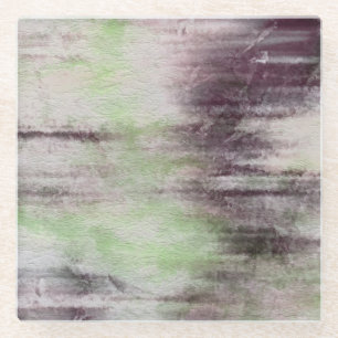 Dessous-de-verre En Verre arrière - plan abstrait d'aquarelle d'art sur le