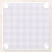 Dessous-de-verre En Verre Arrière - plan checkered violet (Dos)