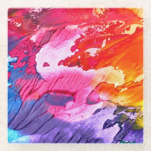 Dessous-de-verre En Verre Arrière - plan d'art Abstrait-47567 (Devant)