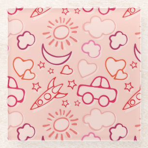 Dessous-de-verre En Verre arrière - plan de jouet