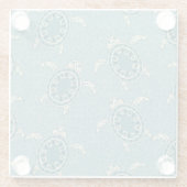 Dessous-de-verre En Verre arrière - plan de tortues (Dos)