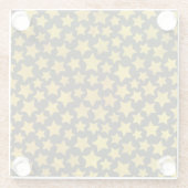 Dessous-de-verre En Verre Arrière - plan d'étoile (Dos)