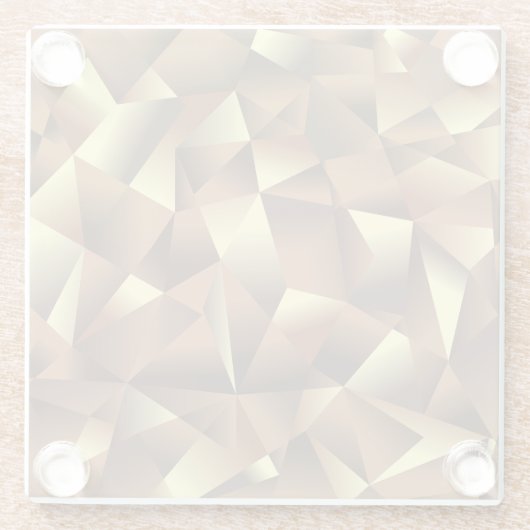Dessous-de-verre En Verre Arrière - plan en polygone : Art Abstrait texturé (Dos)