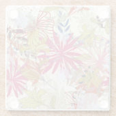 Dessous-de-verre En Verre Arrière - plan floral 6 (Dos)