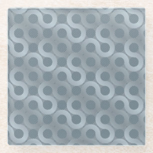 Dessous-de-verre En Verre Arrière - plan gris abstrait d'écoulement