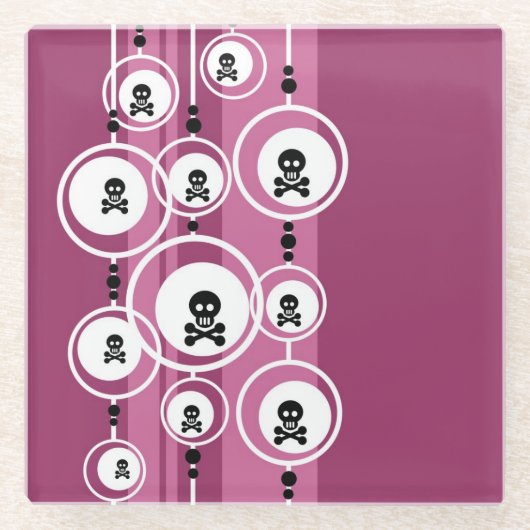 Dessous-de-verre En Verre Arrière - plan grunge (Devant)