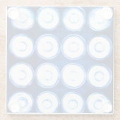 Dessous-de-verre En Verre Arrière - plan LED blanc. (Dos)