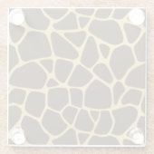 Dessous-de-verre En Verre Arrière - plan repéré par girafe (Dos)