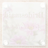 Dessous-de-verre En Verre Arrière - plan romantique de marguerites Dessous d (Dos)