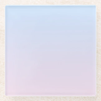 Dessous-de-verre En Verre Arrière - plan rose pâle et bleu dégradé