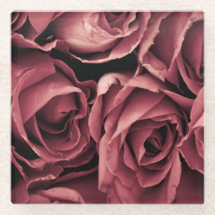 Dessous-de-verre En Verre Arrière - plan Rose Vintage romantique