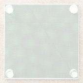 Dessous-de-verre En Verre Arrière - plan vert abstrait (Dos)