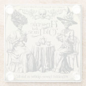 Dessous-de-verre En Verre Arsenic et Ancienne dentelle (Dos)