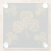 DESSOUS-DE-VERRE EN VERRE ART CELTIQUE IRLANDAIS (Dos)