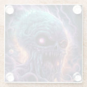 Dessous-de-verre En Verre Art de l'espace monstre (Dos)