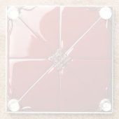 Dessous-de-verre En Verre Art déco rouge (Dos)