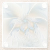 Dessous-de-verre En Verre Art Fractal De L'Imaginaire Abstrait En Plein Esso (Dos)