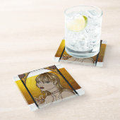 Dessous-de-verre En Verre Art Nouveau (Incliné)